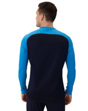 JAKO Sport Long Sleeve Sweatshirt Iconic (Polyester Stretch Fleece) navy blue/light blue/yellow Men's