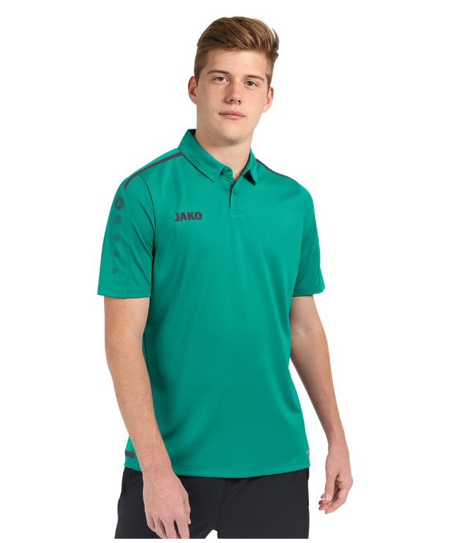 JAKO Sport-Polo Striker 2.0 türkis Herren