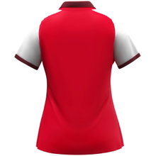 JAKO Sport Polo Dynamic (100% recycled Polyester) red/white/dark red Ladies