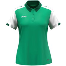 JAKO Sport Polo Dynamic (100% recycled Polyester) green/white/dark green ladies