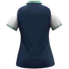 JAKO Sport Polo Dynamic (100% recycled Polyester) navy blue/white/mint green ladies