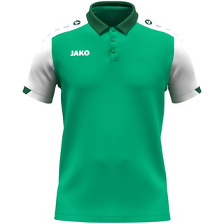 JAKO Sport-Polo Dynamic (poliestr mini-piquet) zielony/biały/ciemnozielony męski