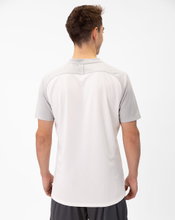 JAKO Sport-Polo Iconic (Polyester-Micro-Mesh) weiss/grau/anthrazitgrau Herren