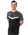 JAKO Sport-Polo Iconic (Polyester-Micro-Mesh) schwarz/anthrazitgrau Herren