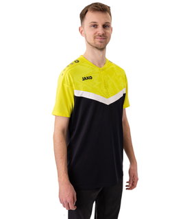 JAKO Sport-Polo Iconic (Polyester-Micro-Mesh) schwarz/gelb Herren
