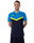 JAKO Sport-Polo Iconic (Polyester-Micro-Mesh) marineblau/hellblau/gelb Herren