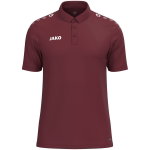 JAKO Sport Polo One (Polyester Mini Piqué) burgundy men's