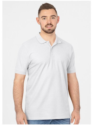 JAKO Freizeit-Polo Organic Pique (Bio-Baumwolle, 200g/m2) weiss Herren