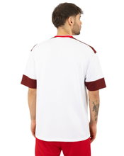 JAKO Sport T-shirt Club 92 Jersey (V-neck, Retro Charm, Oversized Cut) short-sleeved white/red men's