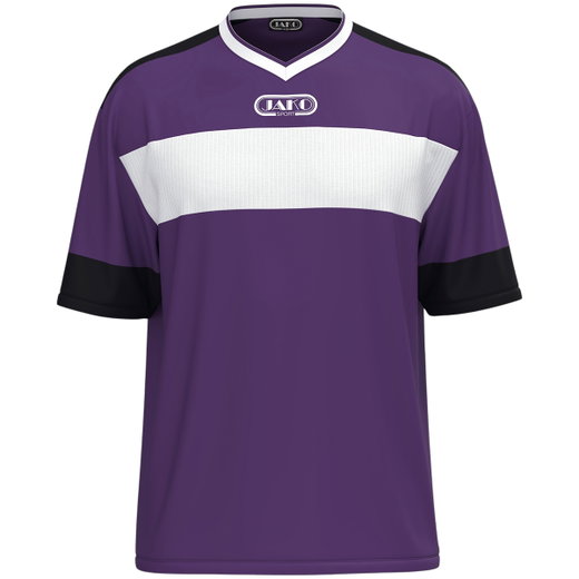 JAKO Sport T-shirt Club 92 Jersey (V-neck, Retro Charm, Oversized Cut) short-sleeved purple/white men's
