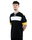 JAKO Sport T-shirt Club 92 Jersey (V-neck, Retro Charm, Oversized Cut) short-sleeved black/white/yellow men's