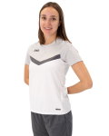 JAKO Sport-Shirt Iconic (Polyester-Micro-Mesh) weiss/hellgrau/anthrazitgrau Damen
