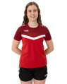 JAKO Sport-Shirt Iconic (Polyester-Micro-Mesh) rot/weinrot Damen