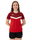 JAKO Sport-Shirt Iconic (Polyester-Micro-Mesh) rot/weinrot Damen