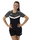 JAKO Sport-Shirt Iconic (Polyester-Micro-Mesh) schwarz/anthrazitgrau Damen