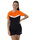 JAKO Sport-Shirt Iconic (Polyester-Micro-Mesh) schwarz/neonorange Damen