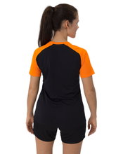JAKO Sport Shirt Iconic (Polyester Micro Mesh) black/neon orange Ladies