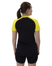 JAKO Sport Shirt Iconic (Polyester Micro Mesh) black/yellow Ladies