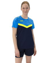 JAKO Sport Shirt Iconic (Polyester Micro Mesh) navy blue/light blue/yellow Ladies