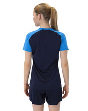 JAKO Sport Shirt Iconic (Polyester Micro Mesh) navy blue/light blue/yellow Ladies