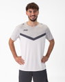 JAKO Sport-Tshirt Iconic (Polyester-Micro-Mesh) weiss/grau Herren
