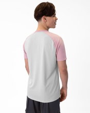 JAKO Sport T-shirt Iconic (Polyester Micro Mesh) light grey/pink/charcoal grey Men's