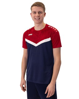 JAKO Koszulka sportowa Iconic (Mikrosiateczka poliestrowa) granatowo/czerwona męska