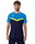JAKO Sport-Tshirt Iconic (Polyester-Micro-Mesh) marineblau/hellblau/gelb Herren