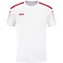 JAKO Sport T-shirt Jersey Power (Polyester Interlock, durable) white/red Kids