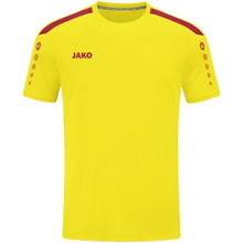 JAKO Sport T-shirt Jersey Power (Polyester Interlock, durable) yellow/red Kids