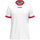 JAKO Sport-Tshirt Retro Trikot (V-Ausschnitt, atmungsaktiv) kurzarm weiss/rot Herren