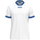 JAKO Sport-Tshirt Retro Trikot (V-Ausschnitt, atmungsaktiv) kurzarm weiss/royalblau Herren