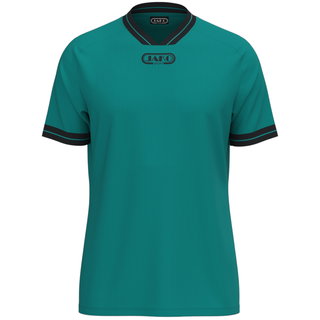 JAKO Sport T-shirt Retro Jersey (V-neck, breathable) short-sleeved turquoise blue men's