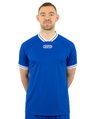 JAKO Sport T-shirt Retro Jersey (V-neck, breathable) short-sleeved royal blue/white men's