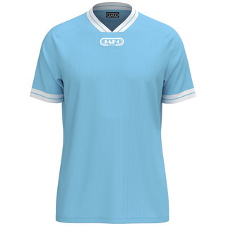 JAKO Sport-Tshirt Retro Trikot (V-Ausschnitt, atmungsaktiv) kurzarm hellblau/weiss Herren