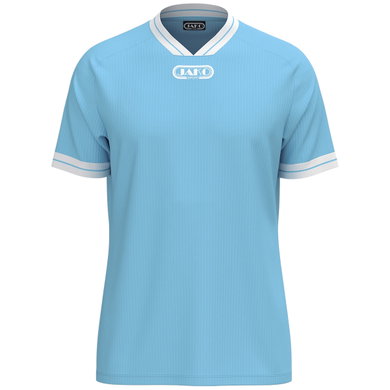 JAKO Sport T-shirt Retro Jersey (V-neck, breathable) short-sleeved light blue/white men's