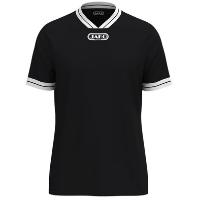 JAKO Sport T-shirt Retro Jersey (V-neck, breathable) short-sleeved black/white men's