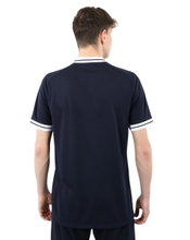 JAKO Sport T-shirt Retro Jersey (V-neck, breathable) short-sleeved navy blue/white men's