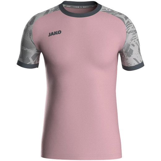 JAKO Koszulka sportowa Trikot Iconic (Poliester-Interlock) różowy/szary dziecięcy