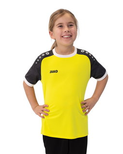 JAKO Sport-Tshirt Trikot Iconic (Polyester-Interlock) gelb/schwarz Kinder