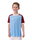 JAKO Sport-Tshirt Trikot Iconic (Polyester-Interlock) himmelblau/winerot Kinder