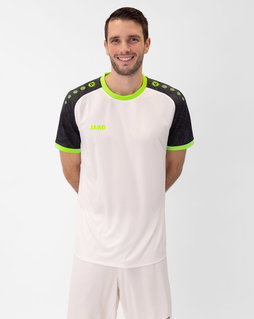 JAKO Koszulka sportowa Trikot Iconic (Poliester-Interlock) biały/czarny/zielony męski