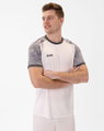 JAKO Sport-Tshirt Trikot Iconic (Polyester-Interlock) weiss/hellgrau/anthrazitgrau Herren