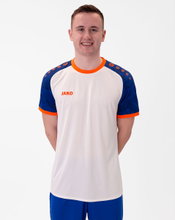 JAKO Sport-Tshirt Trikot Iconic (Polyester-Interlock) weiss/royalblau/orange Herren