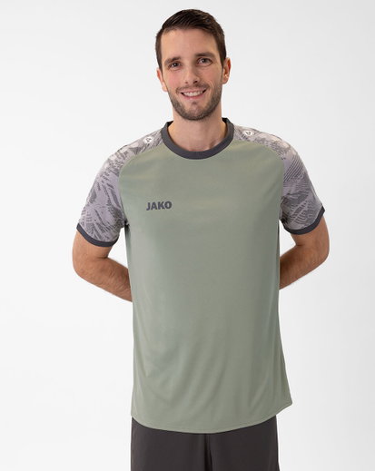 JAKO Sport-Tshirt Trikot Iconic (Polyester-Interlock) mintgrün/grau Herren