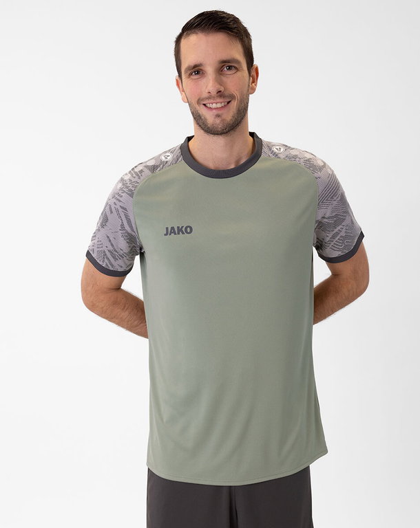 JAKO Sport-Tshirt Trikot Iconic (Polyester-Interlock) mintgrün/grau Herren