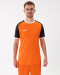 JAKO Sport-Tshirt Trikot Iconic (Polyester-Interlock) orange/schwarz Herren
