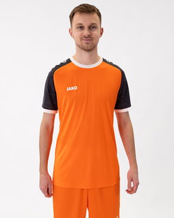 JAKO Koszulka sportowa Trikot Iconic (Poliester-Interlock) pomarańczowy/czarny męski