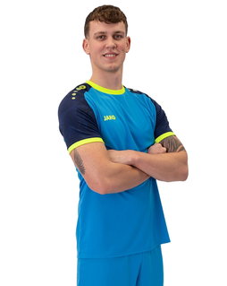JAKO Koszulka sportowa Trikot Iconic (Poliester-Interlock) niebieski/granatowy/żółty męski