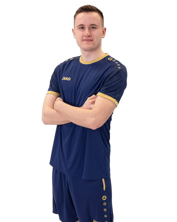 JAKO Sport-Tshirt Trikot Iconic (Polyester-Interlock) navyblau/marineblau/gold Herren